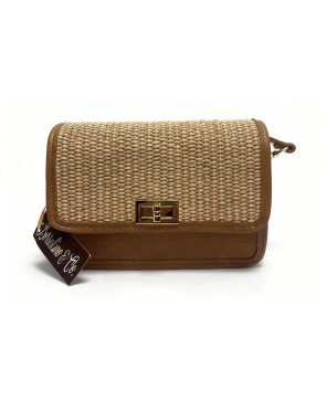 Sac raphia et cuir MARTINA