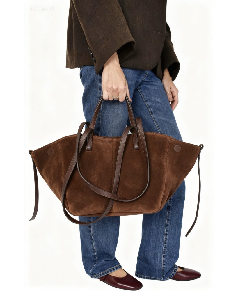 Sac cabas Daim PAULINE